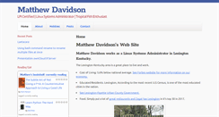 Desktop Screenshot of matthewdavidson.us