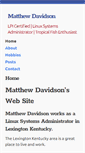 Mobile Screenshot of matthewdavidson.us