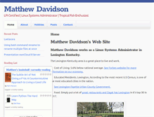 Tablet Screenshot of matthewdavidson.us